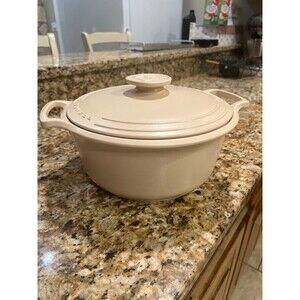 Emile Henry Sublime French Ceramic Dutch Oven Crème color. NWOB